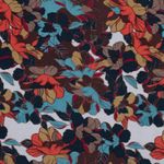 Viscose - Crepe Bloemen Lichtgrijs Viscose - Crepe Bloemen Lichtgrijs