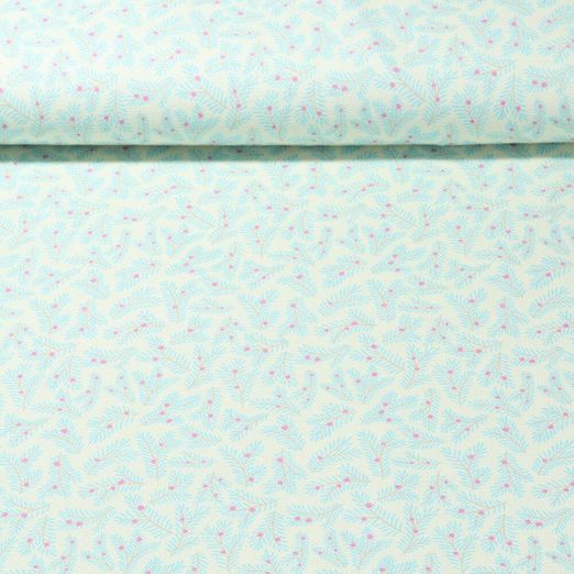 Toile canevas bio - Hamburger Liebe Impression digitale Christmas Twigs Ecru