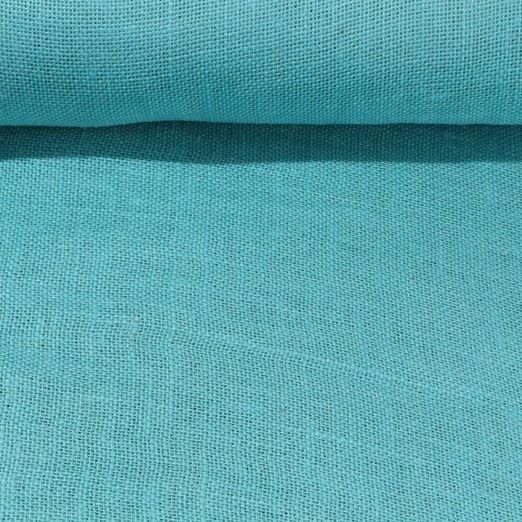 Jute Toile pour sacs - Turquoise
