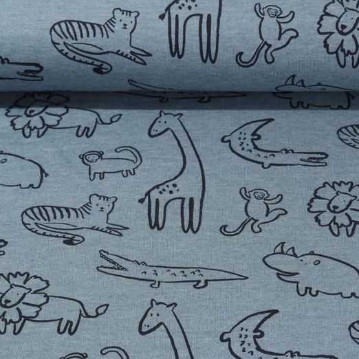 Sweat - Animaux sauvages Mélange Bleu pétrole
