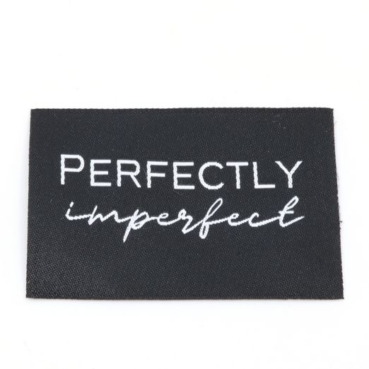 Etiquette tissée - Perfectly Imperfect - 57 x 38mm