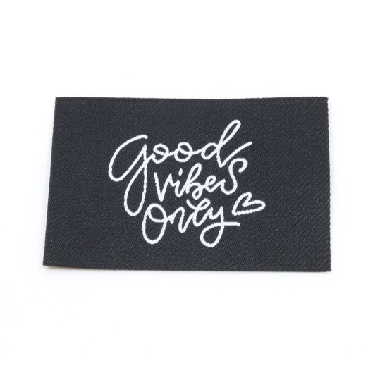 Webetikett - Good vibes - 57 x 38mm Webetikett - Good vibes - 57 x 38mm