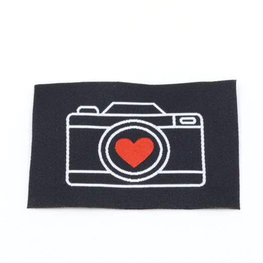 Etiquette tissée - Appareil photo - 57 x 38mm