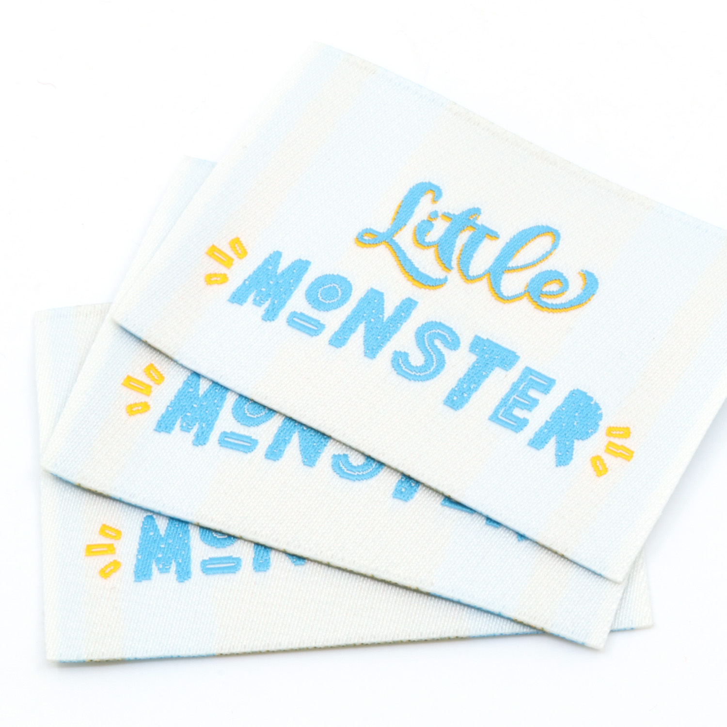 Etiquette tissée - Little Monster - 57 x 38mm-1 Etiquette tissée - Little Monster - 57 x 38mm-1
