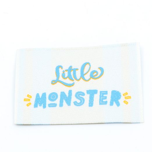 Etiquette tissée - Little Monster - 57 x 38mm Etiquette tissée - Little Monster - 57 x 38mm