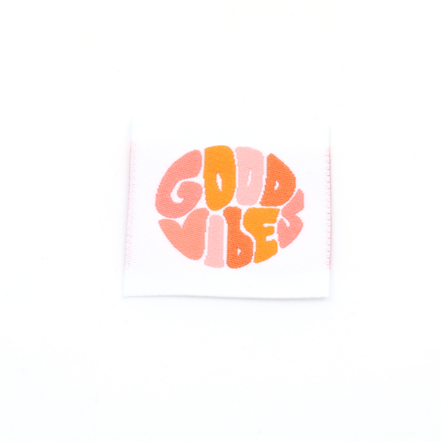 Webetikett - Good Vibes - 30 x 30mm-0 Webetikett - Good Vibes - 30 x 30mm-0