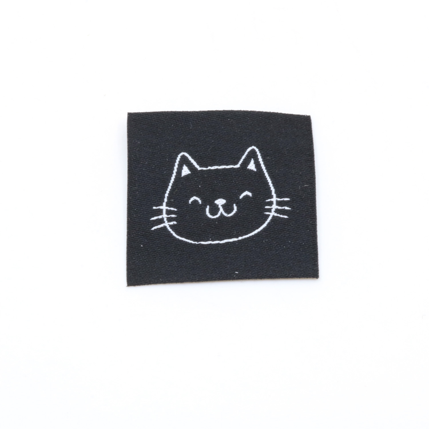 Webetikett - Katze - 30 x 30mm-0 Webetikett - Katze - 30 x 30mm-0