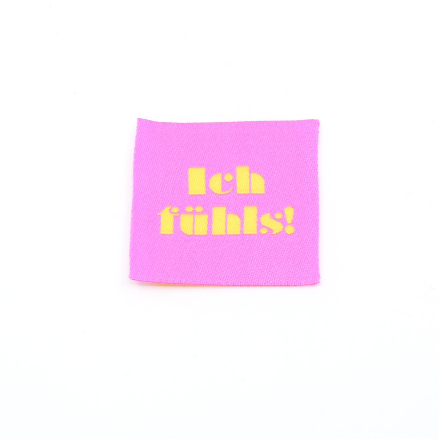 Webetikett - Ich fühls! - 30 x 30mm-0 Webetikett - Ich fühls! - 30 x 30mm-0