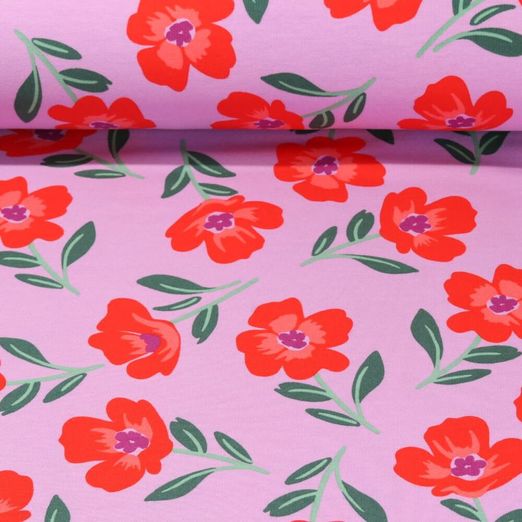 Sweat soft - Coquelicots Lilas