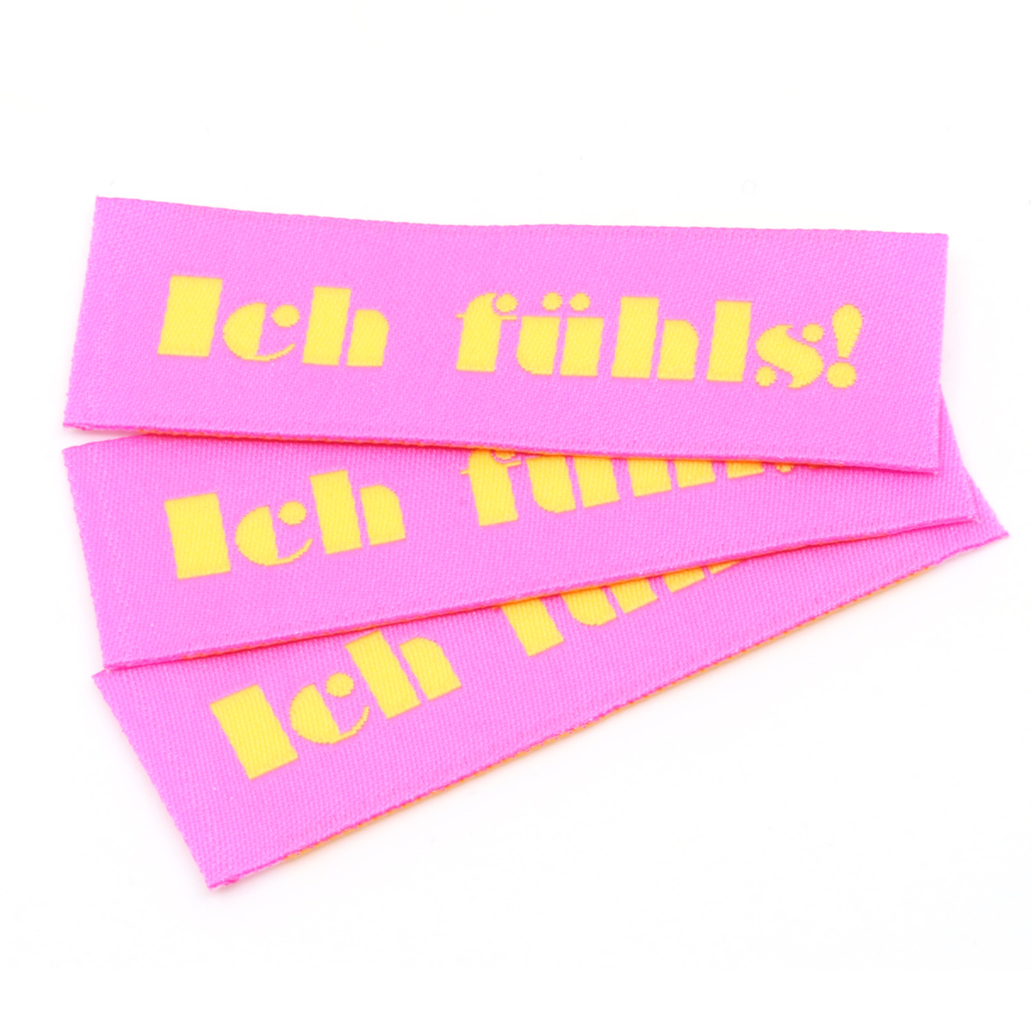 Webetikett - Ich fühls! - 59 x 15mm-1 Webetikett - Ich fühls! - 59 x 15mm-1