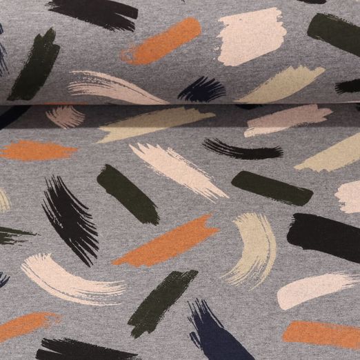 Sweat soft - Coups de pinceaux Mélange gris