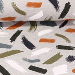 Sweat soft - Coups de pinceaux Gris clair Mélange
