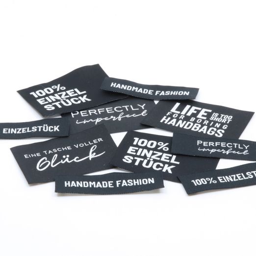 10er Set Webetiketten - Handmade 10er Set Webetiketten - Handmade
