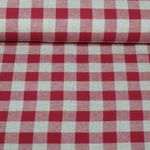 Flanelle de coton - Gros carreaux Gris Rouge