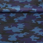 Regenjackenstoff - Poncho Camouflage Navy