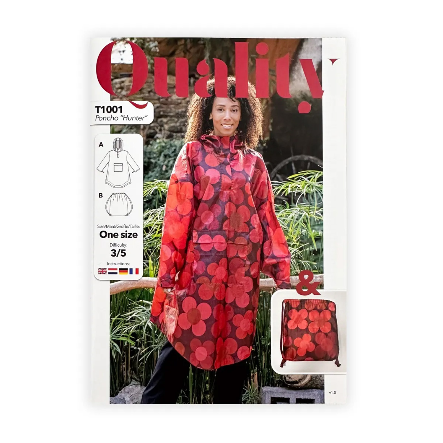 Papierschnittmuster - Regenponcho - Damen-0 Papierschnittmuster - Regenponcho - Damen-0