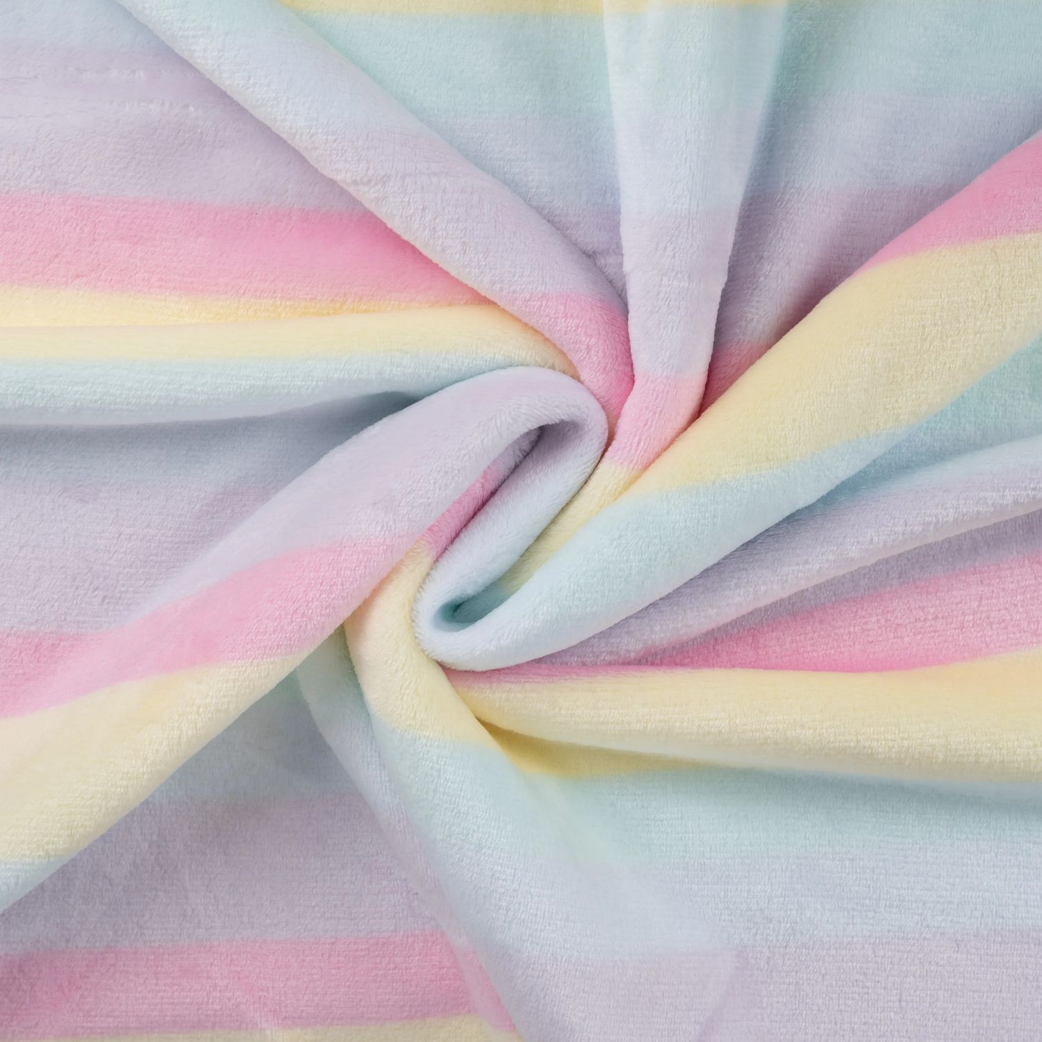Polaire tout douce - Double face Rayures Pastel-1 Polaire tout douce - Double face Rayures Pastel-1