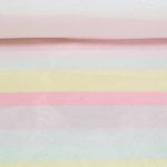 Kuschelfleece - Doubleface Streifen Pastell