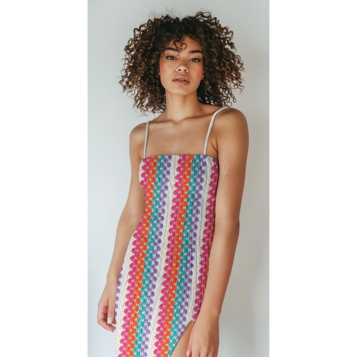 Tissu dentelle - Dentelle au crochet Multicolore-1 Tissu dentelle - Dentelle au crochet Multicolore-1