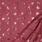 Gewatteerde jasstof - Vlinders folieprint oudroze Gewatteerde jasstof - Vlinders folieprint oudroze