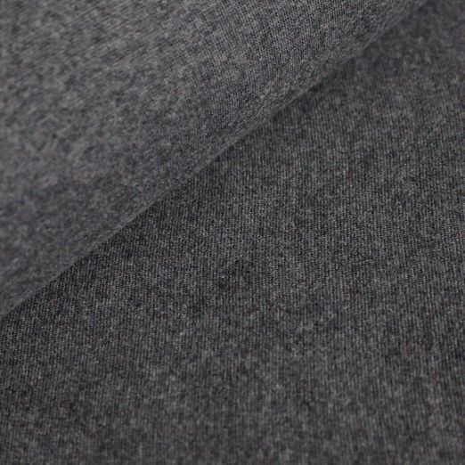 Bords côtes Albstoffe Bio - Uni Carbon Mélange