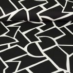 Toile de coton - Formes Noir Blanc