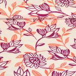 Lin - Floral Blanc Lila Orange