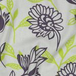 Pellava - Floral White Lime Pellava - Floral White Lime