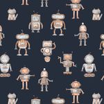 Jersey - Digitale print Robot Navy Jersey - Digitale print Robot Navy