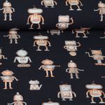 Jersey - Digitaldruck Roboter Navy