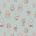 Jersey - Digitaalipainatus Robot Mint Jersey - Digitaalipainatus Robot Mint