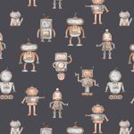 Jersey - Digitaaldruk robots grafietgrijs Jersey - Digitaaldruk robots grafietgrijs