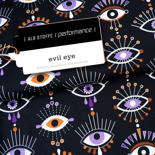 Collection Performance Albstoffe - Evil Eye Noir