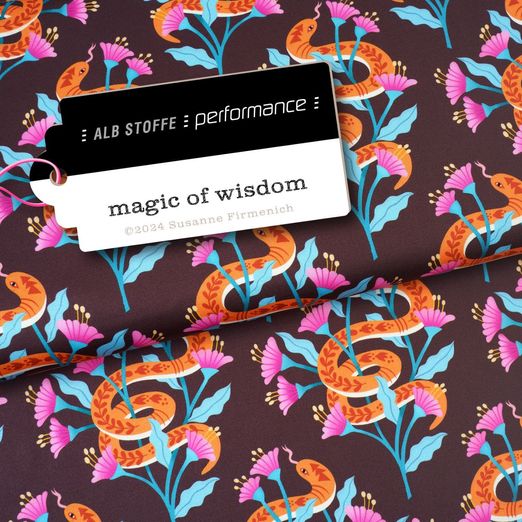 Albstoffe Performance Kollektion - Magic of Wisdom Braun