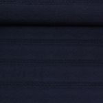 Jersey tricoté - Tresses et losanges Bleu marine