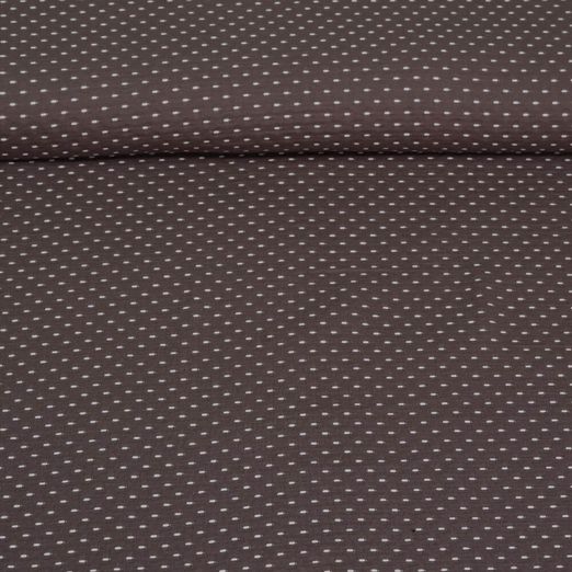 Modestoff - Bambino Jacquard Punkte Braun