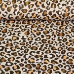 Toile jacquard - Léopard Sable