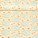 Biologische mousseline - digitale print ecru