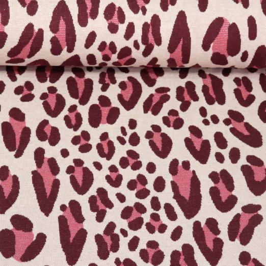 Jersey jacquard bio - Hamburger Liebe Magical Shimmer Safari Léopard Beige