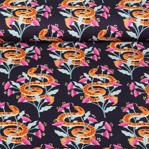 Toile canevas bio - Hamburger Liebe Impression digitale Magical Shimmer Of Wisdom Bleu marine foncé