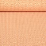 Ekologisk Jacquard Jersey - Magiskt skimmer Zic Zac Stickad Orange