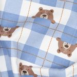 Baumwoll-Flanell - Karo Jeansblau
