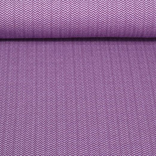 Jersey jacquard bio - Hamburger Liebe Magical Shimmer Zic Zac Knit Violet