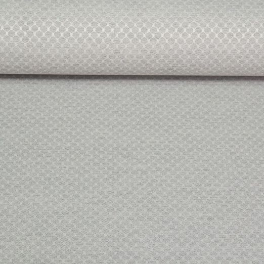 Canvas Jacquard - Waben Silbergrau