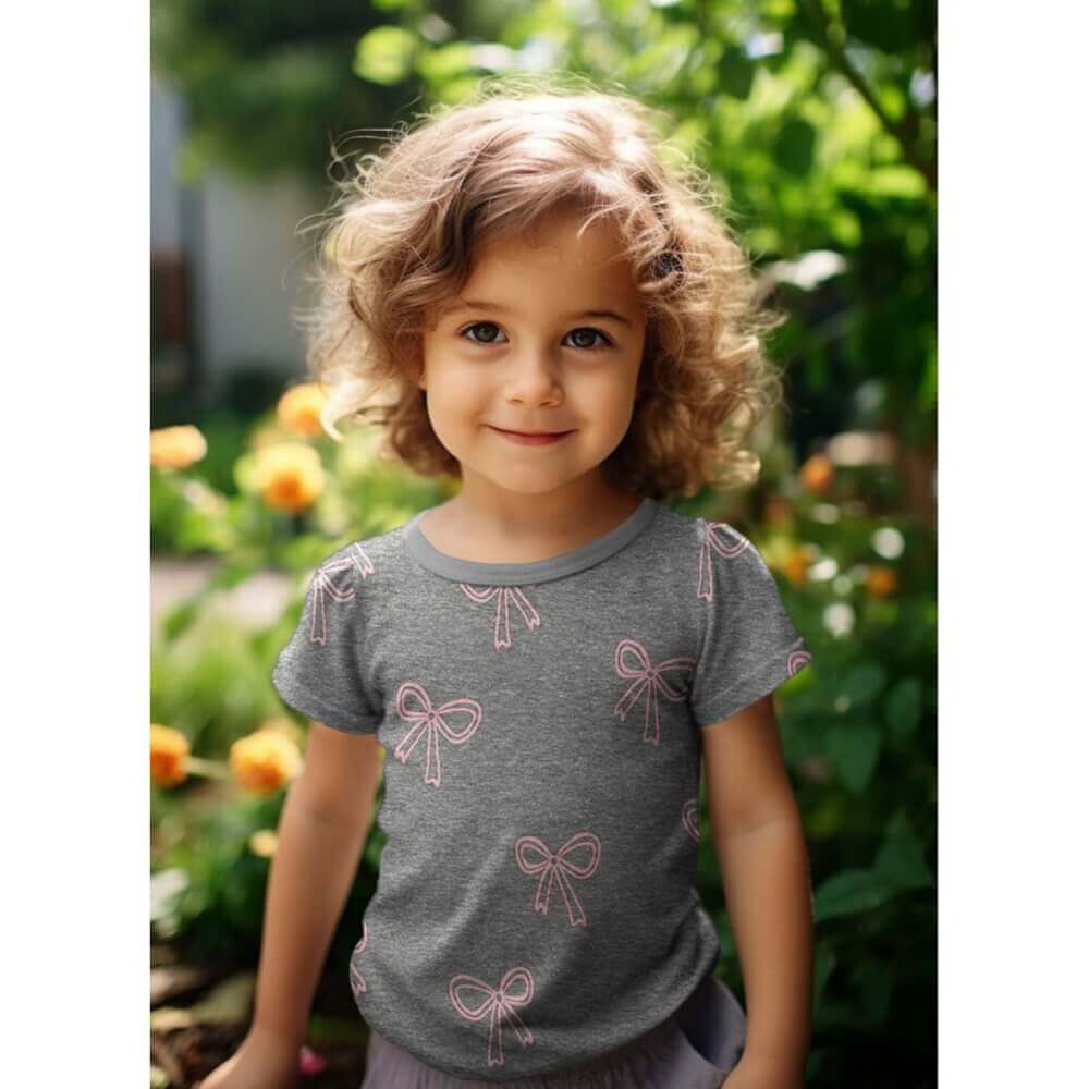 Jersey - Schleifen Glitzer Grau Melange-1 Jersey - Schleifen Glitzer Grau Melange-1