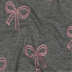 Jersey - Glitterrosetter grå melange