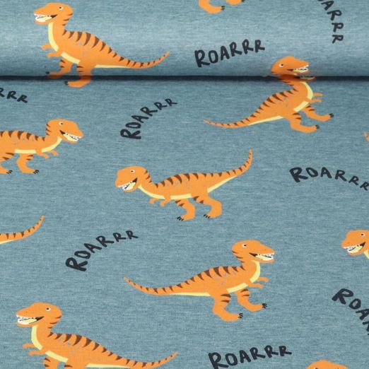 Jersey - Dinosaures Bleu pétrole Mélange