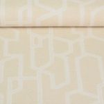 Toile jacquard - Labyrinthe Beige