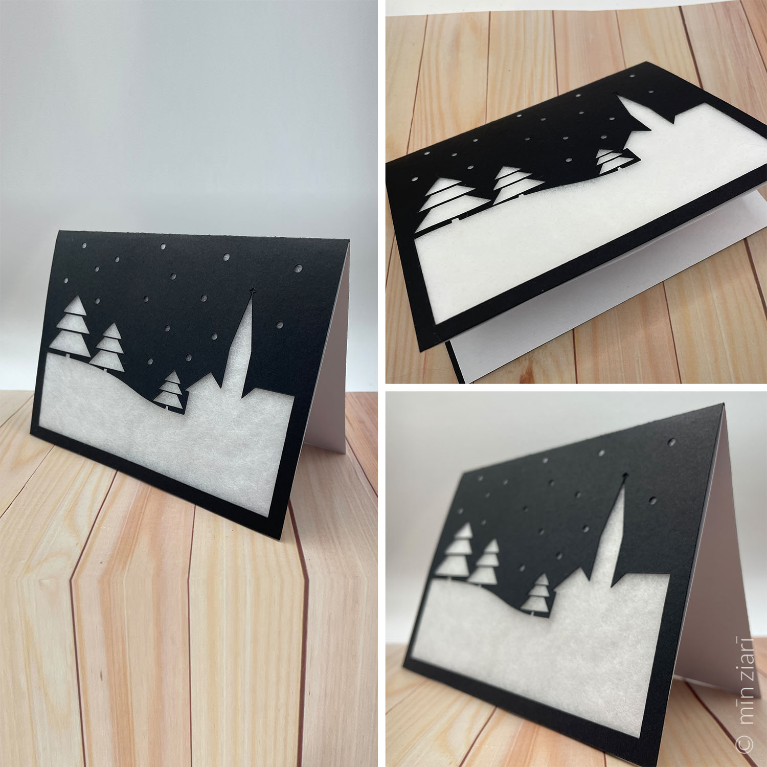 Plotterdatei - Weihnachtskarte Schneelandschaft - Schnittmuster eBook-0 Plotterdatei - Weihnachtskarte Schneelandschaft - Schnittmuster eBook-0