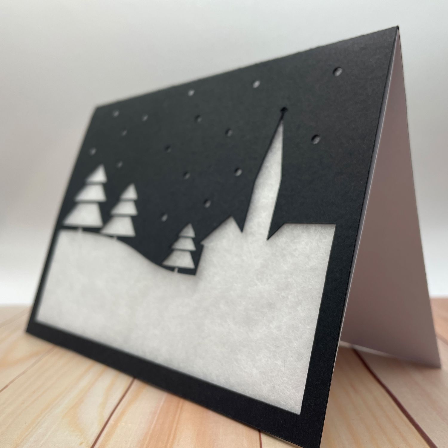 Plotterdatei - Weihnachtskarte Schneelandschaft - Schnittmuster eBook-3 Plotterdatei - Weihnachtskarte Schneelandschaft - Schnittmuster eBook-3